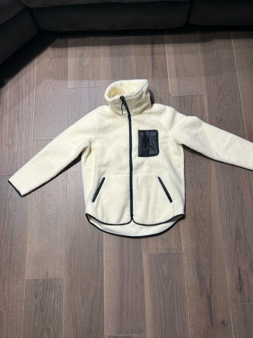 Spanx frosted Ivory full fleece zip. NWT. Various sizes - Picture 3 of 6